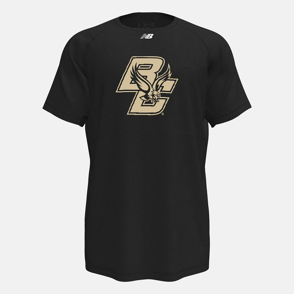 Raglan Tech Tee(Boston College) | New Balance Clothing Team Black - Men
