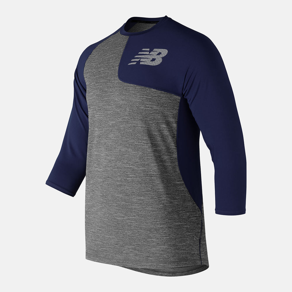 Asym 2.0 Left 3/4 Sleeve | New Balance Clothing Team Navy - Men