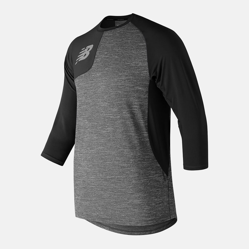 Asym 2.0 Right 3/4 Sleeve | New Balance Clothing Black - Men