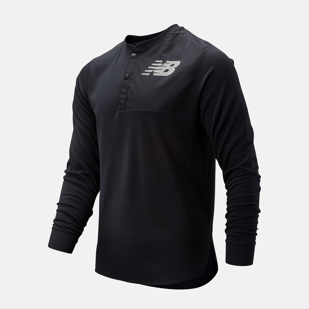 ASYM Baseball Henley | New Balance Clothing Black - Men