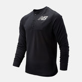 ASYM Baseball Henley | New Balance Clothing Black - Men