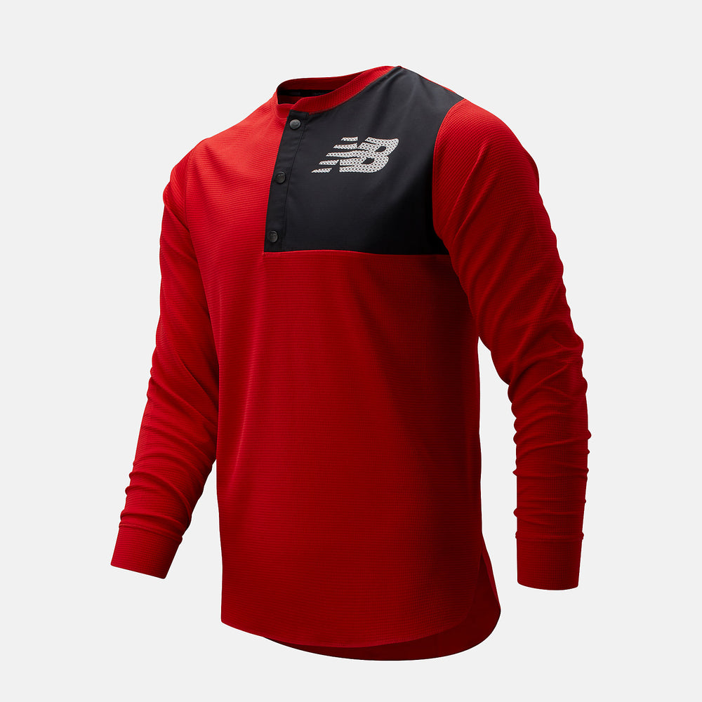 ASYM Baseball Henley | New Balance Clothing Team Red - Men