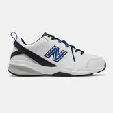 608v5 | New Balance Shoes White/Team Royal and Black - Men