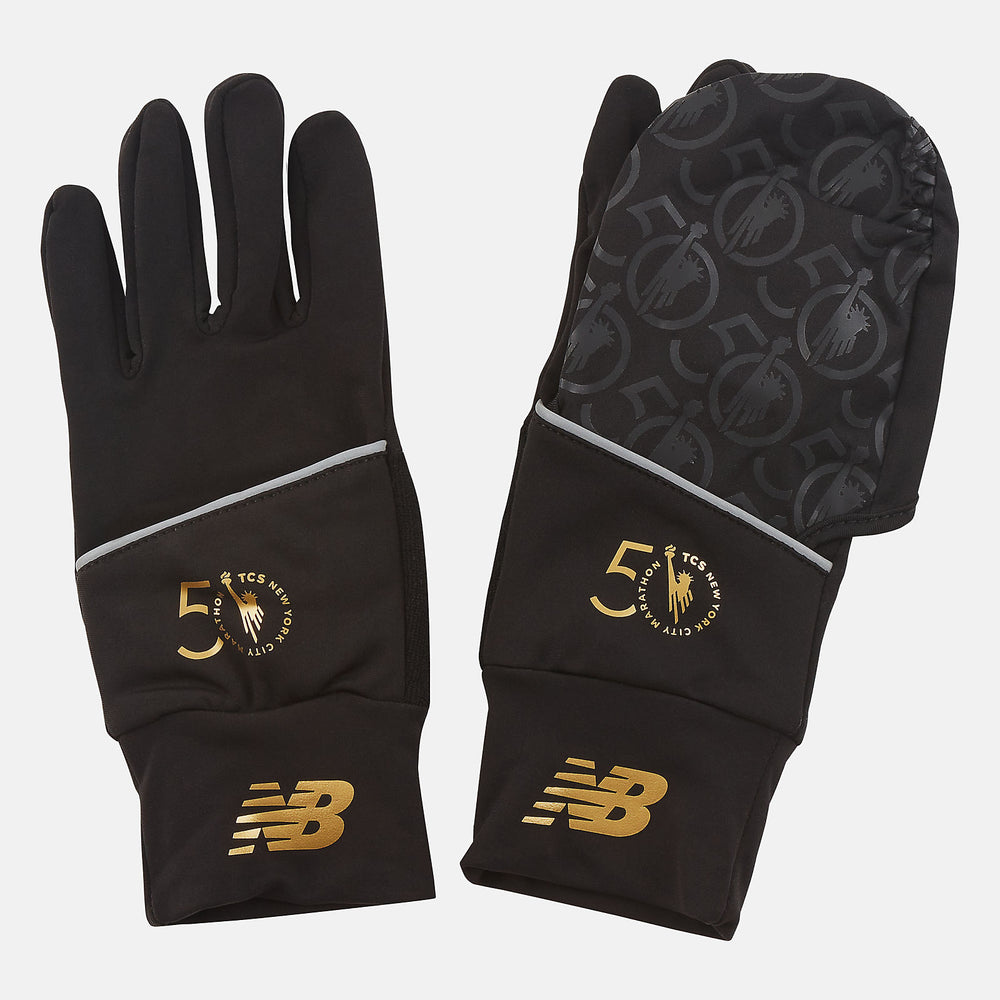 NYC Marathon Convertible Glove | New Balance Accessories Black/White - Women/Men
