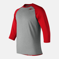3/4 Baseball Raglan Top | New Balance Clothing Team Red Inline - Men