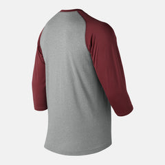 3/4 Baseball Raglan Top | New Balance Clothing Team Cardinal - Men