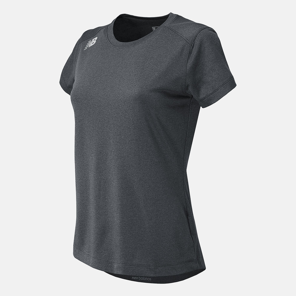 NB Short Sleeve Tech Tee | New Balance Clothing Dark Heather Grey - Women