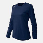 NB Long Sleeve Tech Tee | New Balance Clothing Team Navy - Women