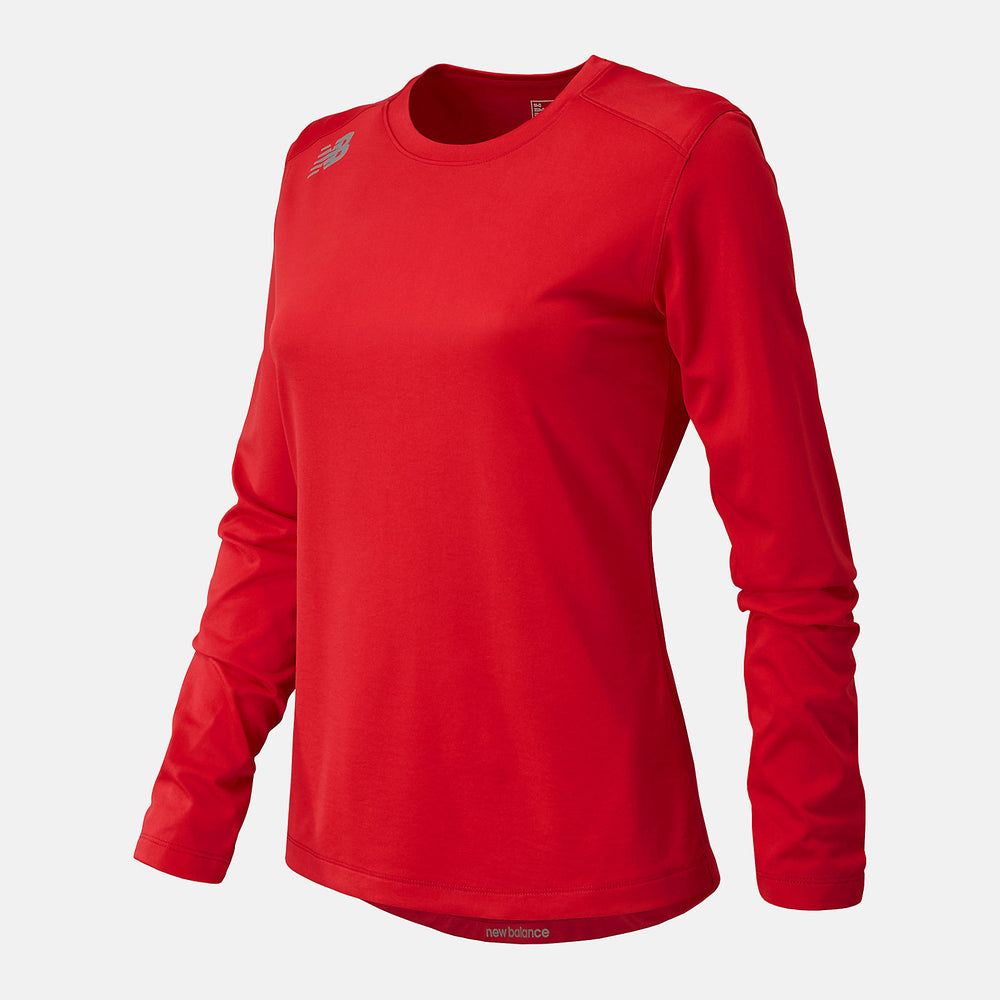 NB Long Sleeve Tech Tee | New Balance Clothing Team Red - Women