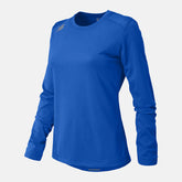 NB Long Sleeve Tech Tee | New Balance Clothing Team Royal - Women