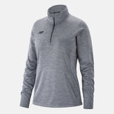 Women Thermal Half Zip | New Balance Clothing Med Heather Grey - Women