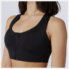 NB Power X Zip Front Bra | New Balance Clothing Black - Women