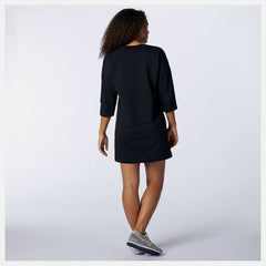 NB Essentials Field Day Crew Fleece Dress | New Balance Clothing Black - Women