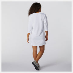 NB Essentials Field Day Crew Fleece Dress | New Balance Clothing White - Women