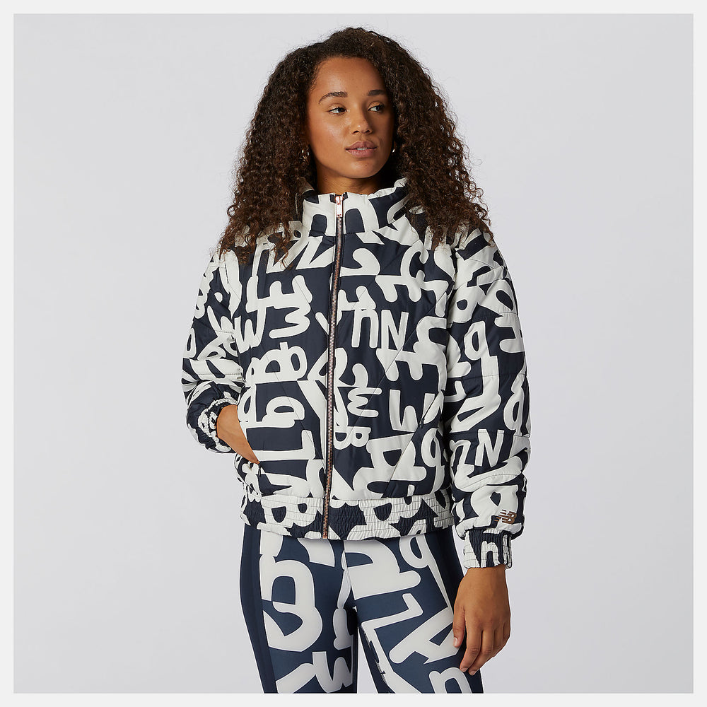 Determination Packable Printed Quilted Jacket | New Balance Clothing Eclipse - Women