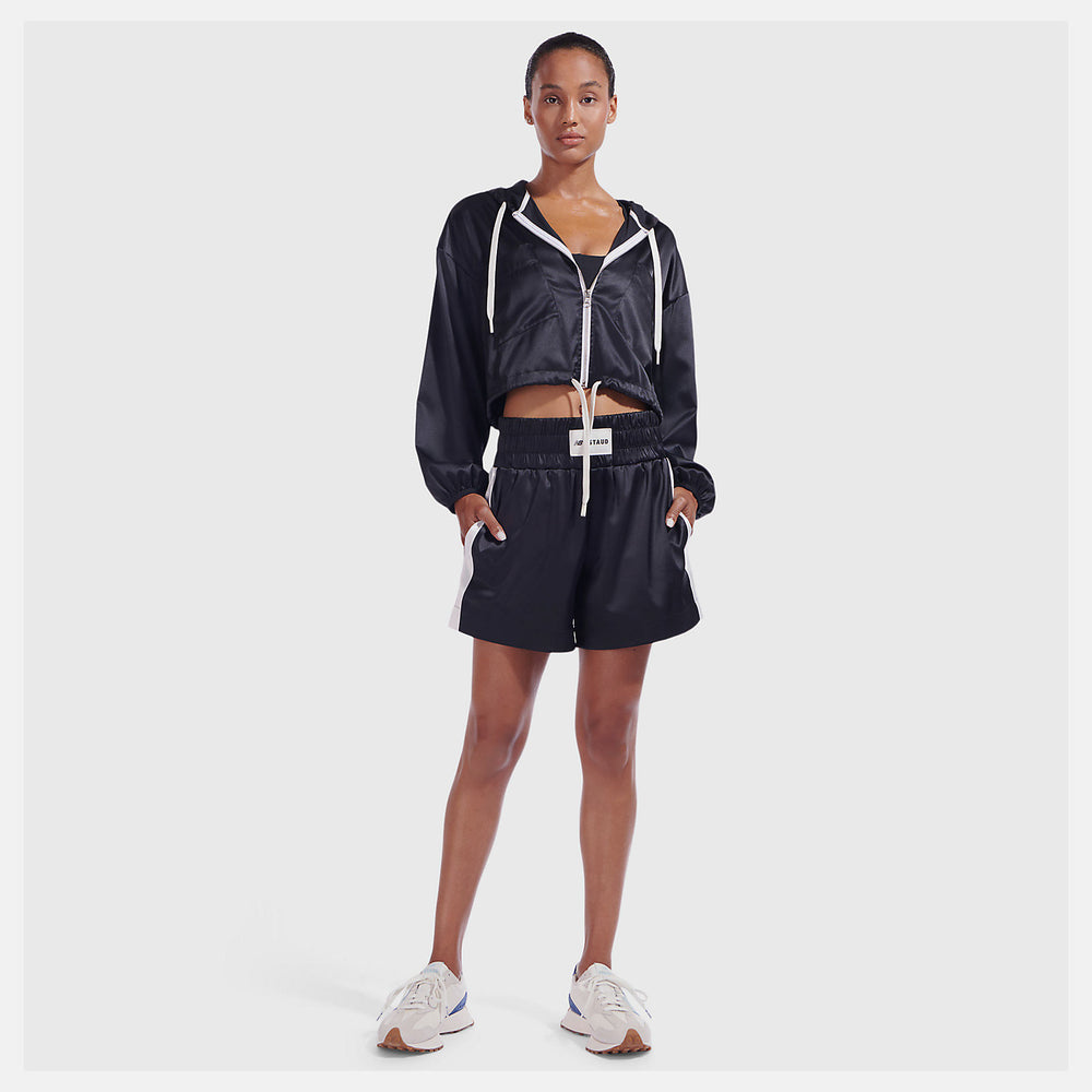 NB x Staud Hooded Jacket | New Balance Clothing Black - Women