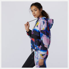 NB Athletics Printed Anorak Jacket | New Balance Clothing White Print - Women