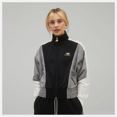 NB Athletics Higher Learning Stripe Track Jacket | New Balance Clothing Black - Women