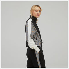 NB Athletics Higher Learning Stripe Track Jacket | New Balance Clothing Black - Women
