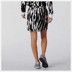 NB Athletics Collide Printed Terry Skirt | New Balance Clothing White - Women
