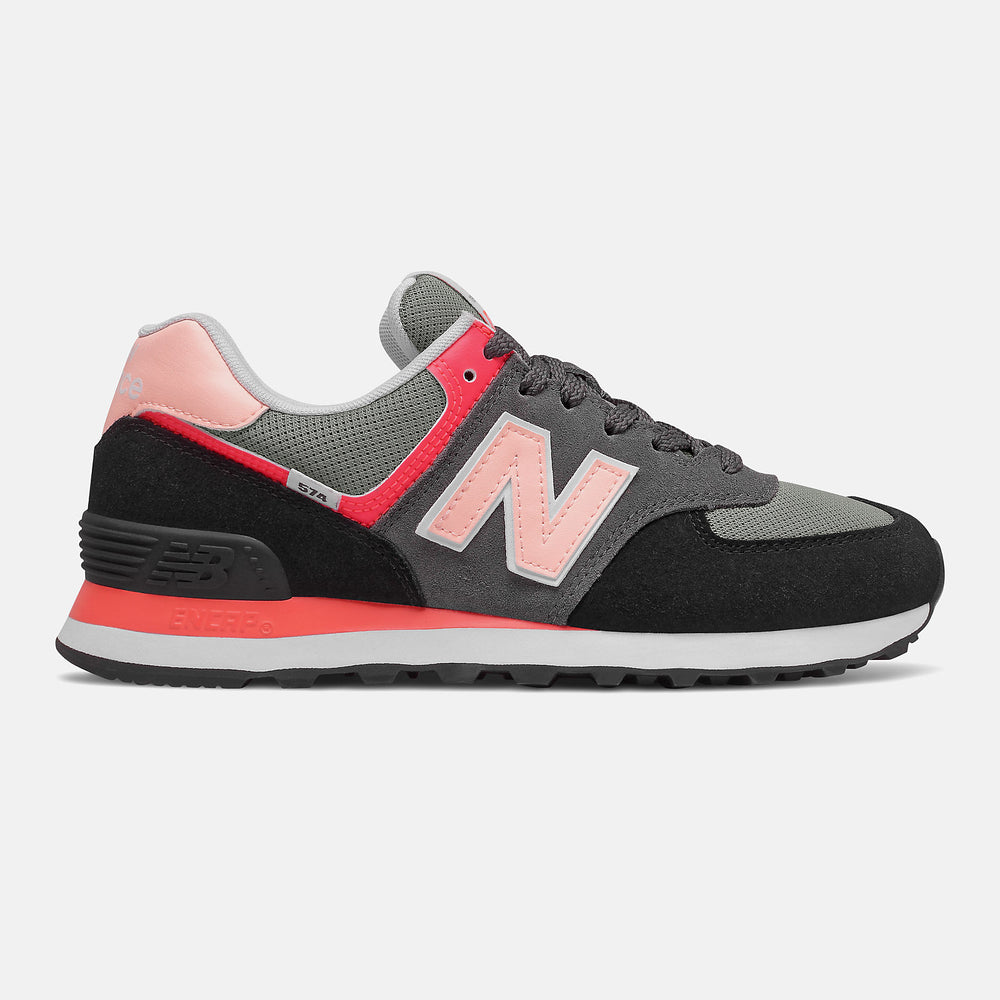 574 | New Balance Shoes Black/Cloud Pink - Women