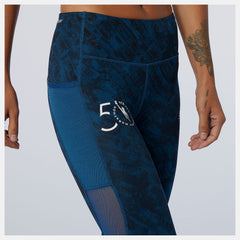 NYC Marathon Printed Impact Run Tight | New Balance Clothing Rogue Wave - Women
