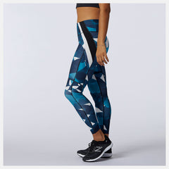 Transform 7/8 NBSleek Printed Tight | New Balance Clothing Deep Sky - Women