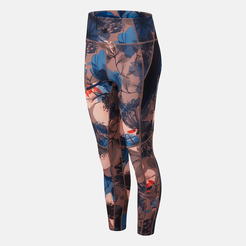 Transform 7/8 NBSleek Printed Tight | New Balance Clothing Pink - Women