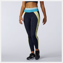 Achiever Remix High Rise 7/8 Tight | New Balance Clothing Yellow - Women