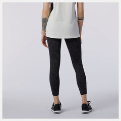 Relentless Printed High Rise 7/8 Tight | New Balance Clothing White - Women