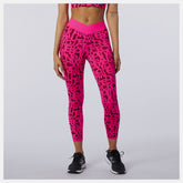 Relentless Printed High Rise 7/8 Tight | New Balance Clothing Pink Glo - Women