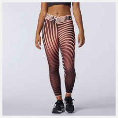 Relentless Printed High Rise 7/8 Tight | New Balance Clothing Paradise Pink - Women