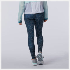 Printed Impact Run Tight | New Balance Clothing Mountain Teal - Women