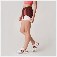 Bandier Woven tech Short | New Balance Clothing Deep Mauve - Women