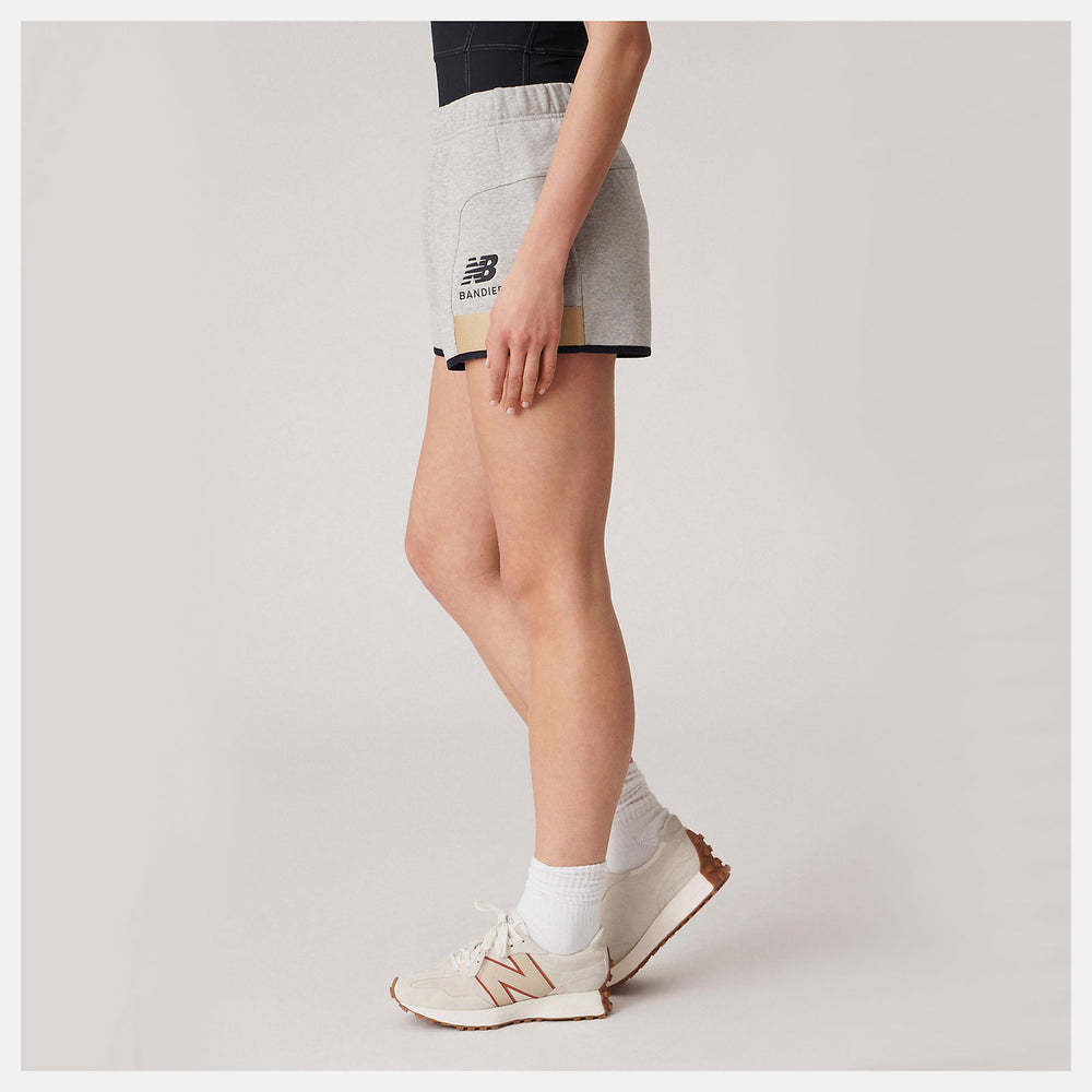 Bandier Fleece Short | New Balance Clothing Athletic Grey - Women