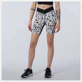Relentless Printed Fitted Short | New Balance Clothing Black/White - Women