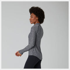 Transform 1/2 Zip | New Balance Clothing Black Heather - Women