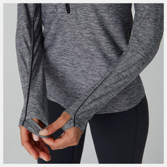 Transform 1/2 Zip | New Balance Clothing Black Heather - Women