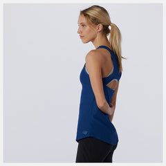 Transform Perfect Tank | New Balance Clothing Captain Blue Heather - Women