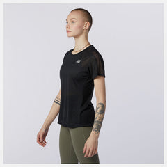Impact Run Short Sleeve | New Balance Clothing Black - Women