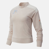 NYC Marathon NB Heat Grid Long Sleeve | New Balance Clothing Sea Salt Heather - Women