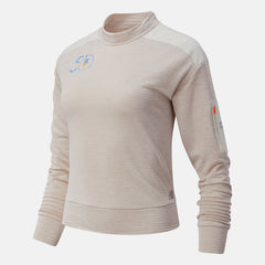 NYC Marathon NB Heat Grid Long Sleeve | New Balance Clothing Sea Salt Heather - Women