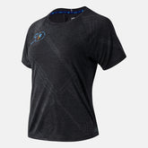 NYC Marathon Q Speed Fuel Jacquard Short Sleeve | New Balance Clothing Black Heather - Women