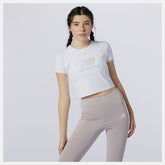 NB Athletics Podium Tee | New Balance Clothing White/Grey - Women