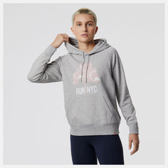 NYC Marathon Essentials Pullover Hoodie | New Balance Clothing Athletic Grey - Women