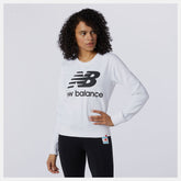 Essentials Crew | New Balance Clothing White/Black - Women