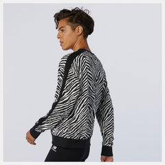 NB Athletics AOP Animal Print Crew | New Balance Clothing White Multi - Women
