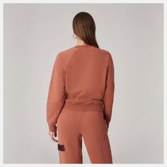 Bandier Fleece Crew | New Balance Clothing Terra Cotta - Women