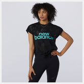Achiever Collide Open Mesh Tee | New Balance Clothing Black - Women