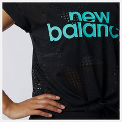 Achiever Collide Open Mesh Tee | New Balance Clothing Black - Women